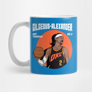 Shai Gilgeous-Alexander Comic Style Art Mug